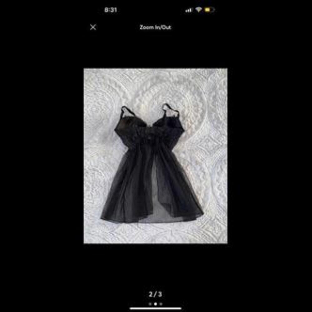 Dive into Luxury: Black Victoria's Secret Babydoll 34C!